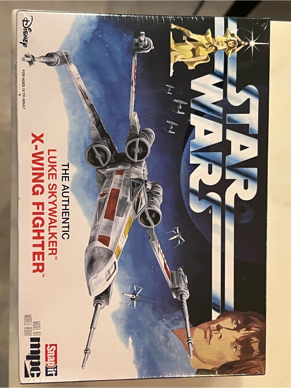 Disney X-Wing Fighter Artwork in Blue, White, Red